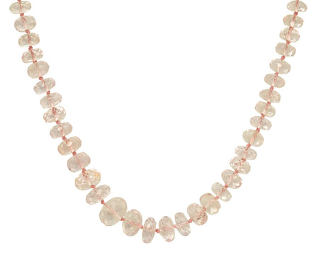 Morganite Beaded Necklace - TWISTonline 