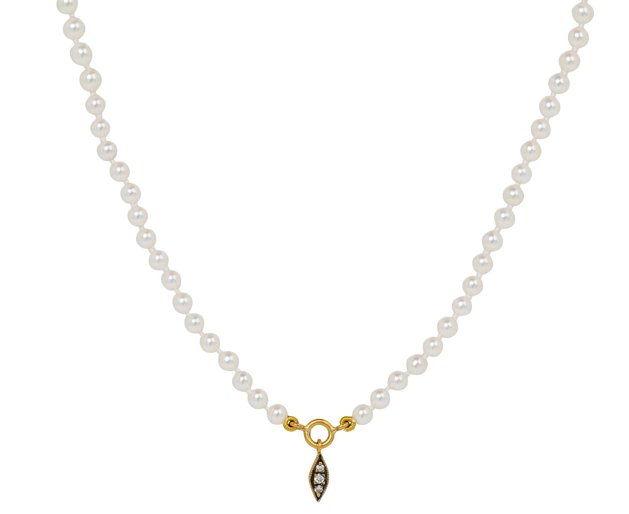 Cathy Waterman Freshwater Pearl Teardrop Necklace