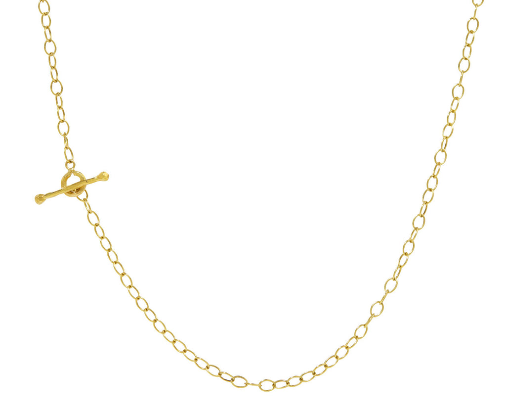 Ruby and Diamond Violet Pendant Necklace
