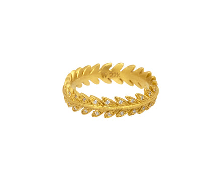 Diamond Laurel Leaf Band