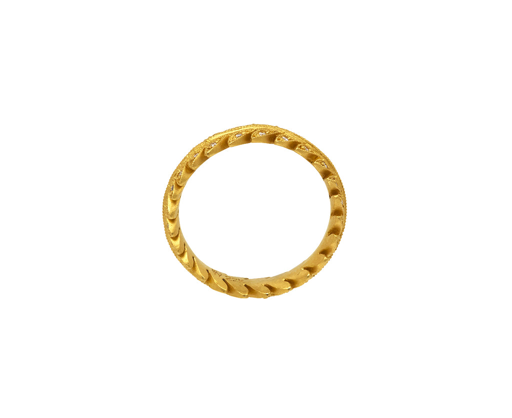 Diamond Laurel Leaf Band