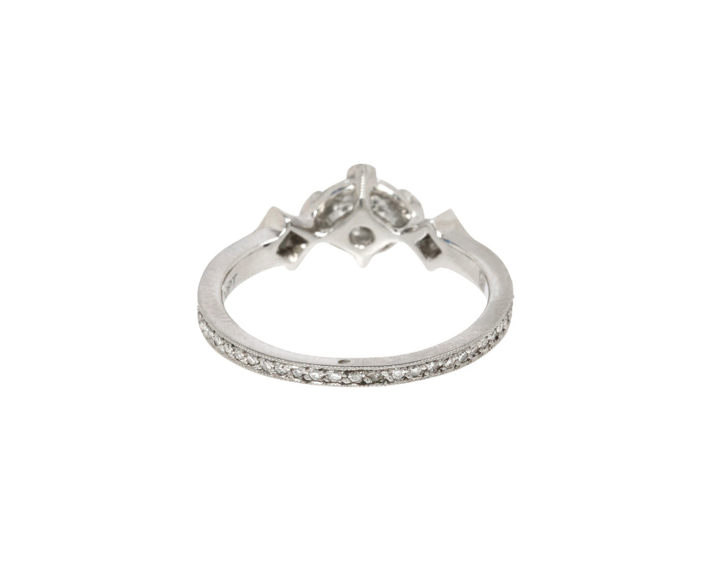 Rose Cut Diamond Antique Prong Solitiare