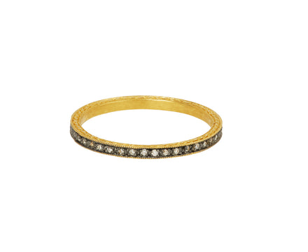 Blackened Diamond Pavé Band