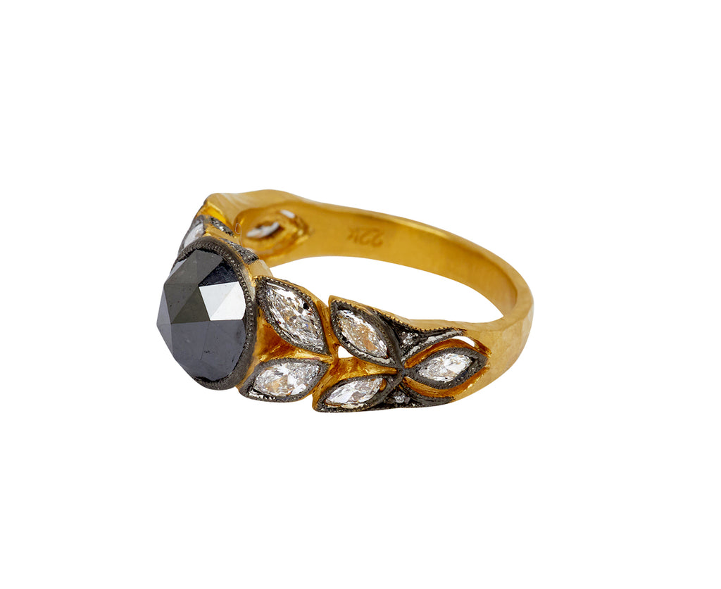 Black Diamond Garland Ring