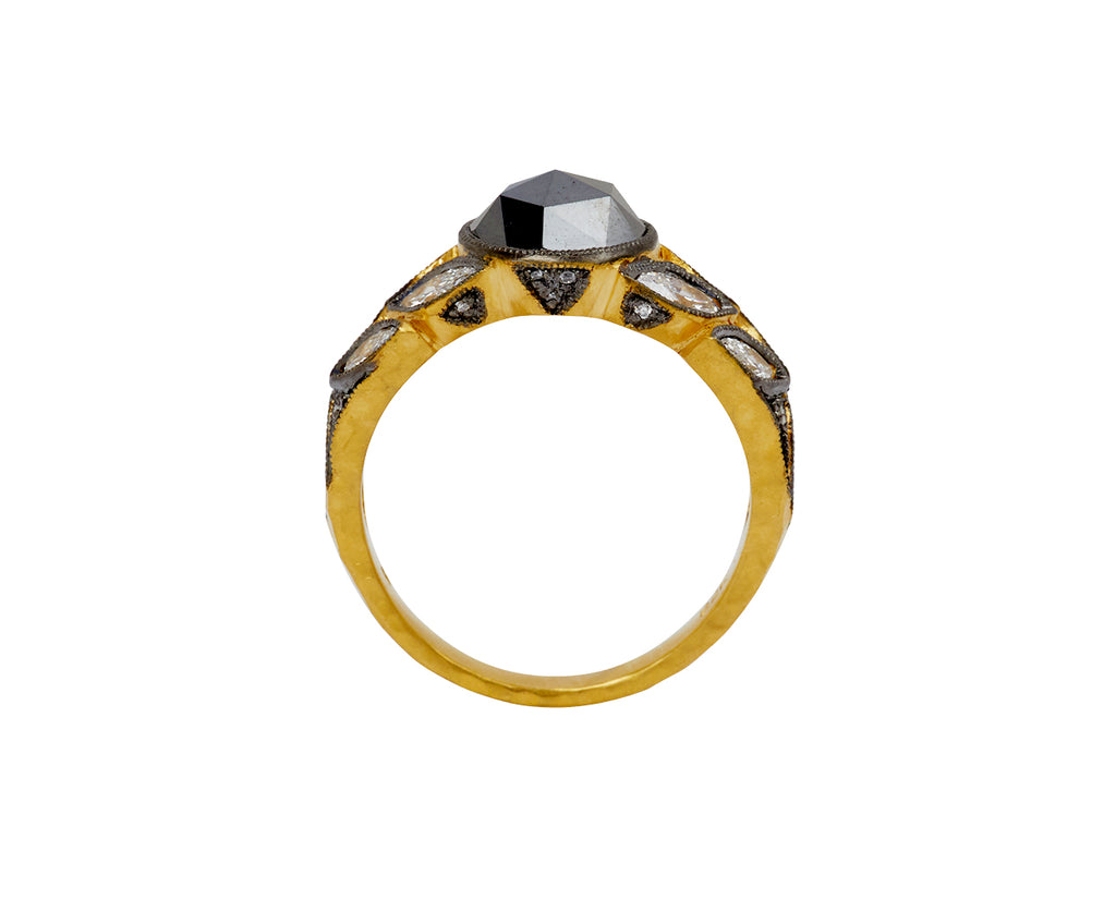 Black Diamond Garland Ring