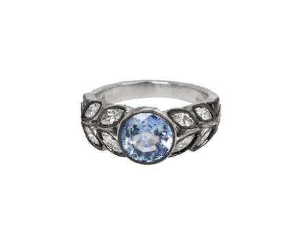 Natural Blue Sapphire and Diamond Garland Ring - TWISTonline 
