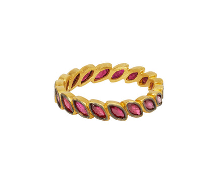 Ruby Single Row Laurel Band