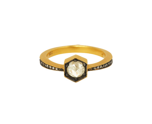 Gray Diamond Hex Ring - TWISTonline 