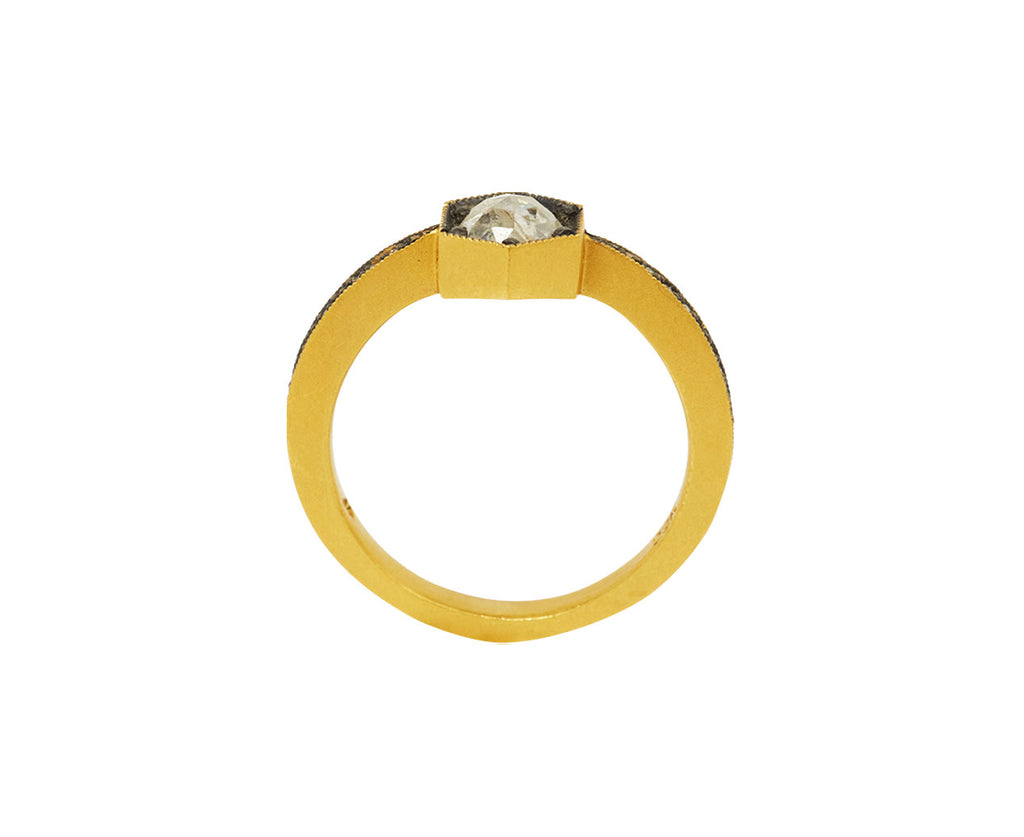 Gray Diamond Hex Ring - TWISTonline 