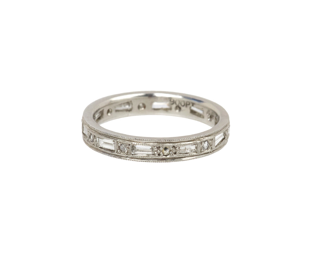 Tapered Diamond Baguette Band