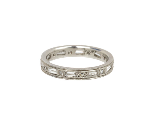 Tapered Diamond Baguette Band