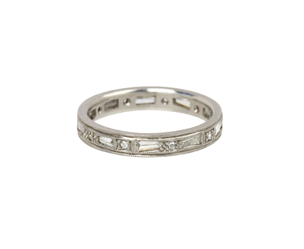 Tapered Diamond Baguette Band