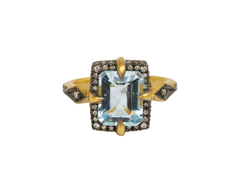 Aquamarine Venus Ring