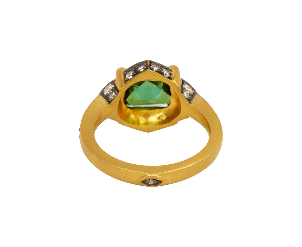 Green Tourmaline Aphrodite Ring