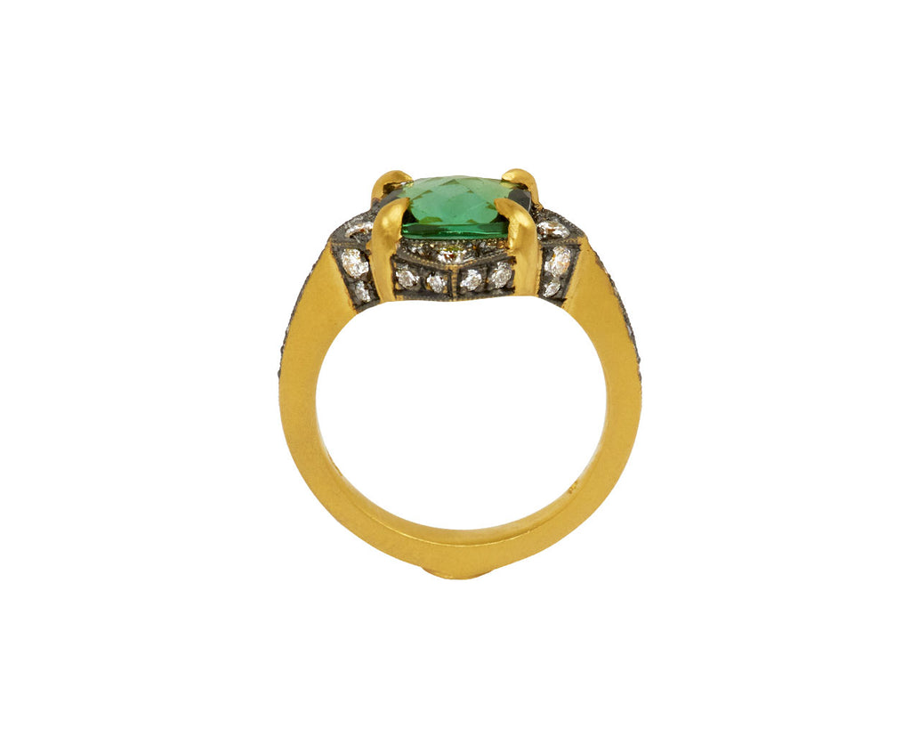 Green Tourmaline Aphrodite Ring
