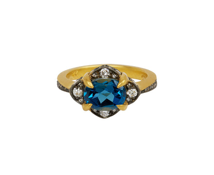 Indicolite Tourmaline Aphrodite Ring