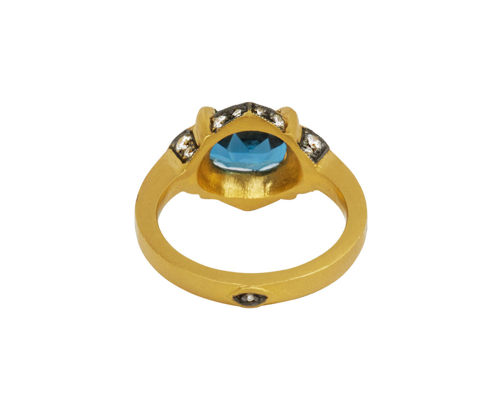 Indicolite Tourmaline Aphrodite Ring