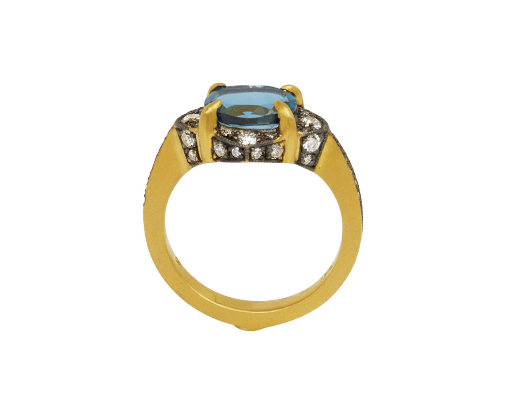 Indicolite Tourmaline Aphrodite Ring
