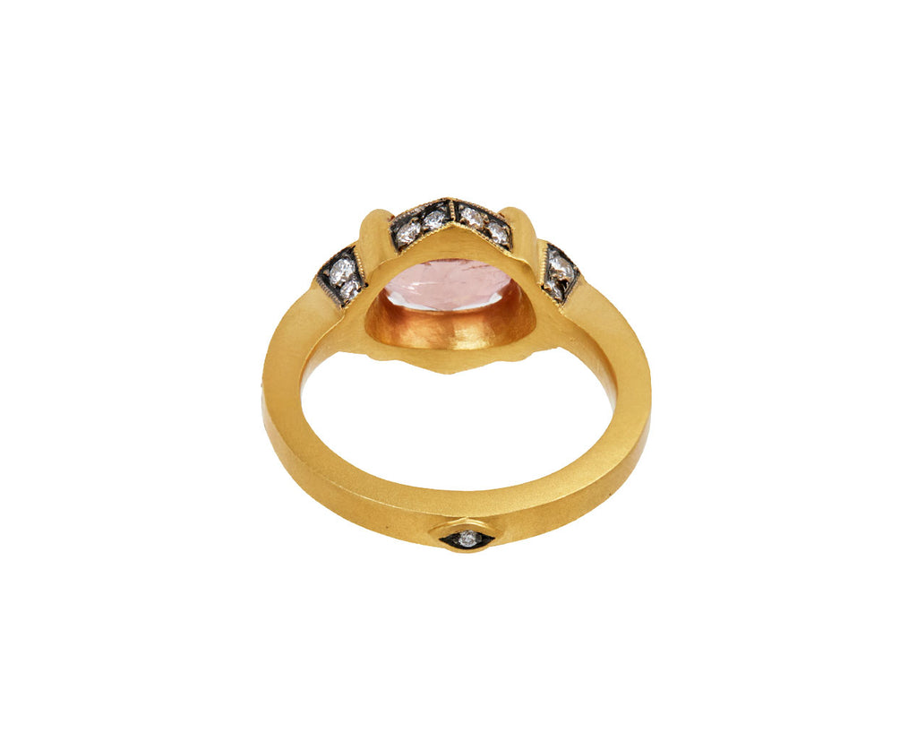 Peach Tourmaline Aphrodite Ring