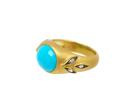 Sleeping Beauty Turquoise Castle Wall Ring