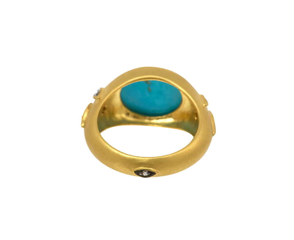 Sleeping Beauty Turquoise Castle Wall Ring