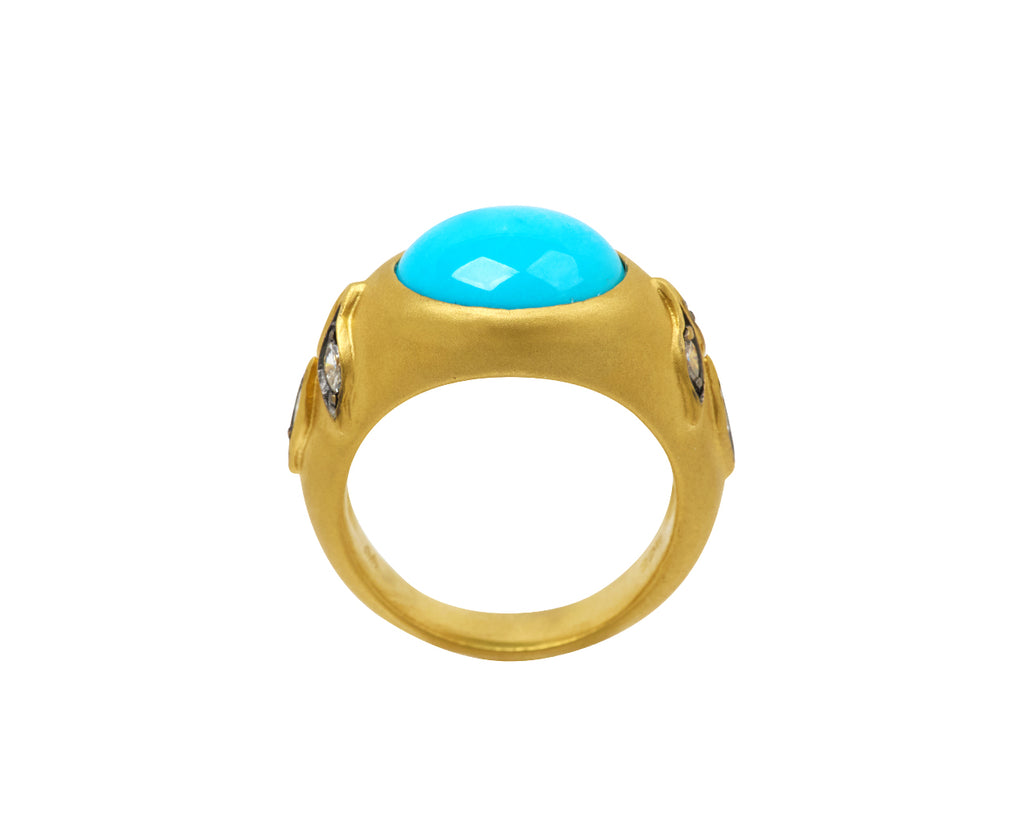 Sleeping Beauty Turquoise Castle Wall Ring