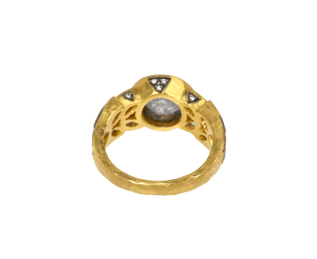Black and White Diamond Garland Ring