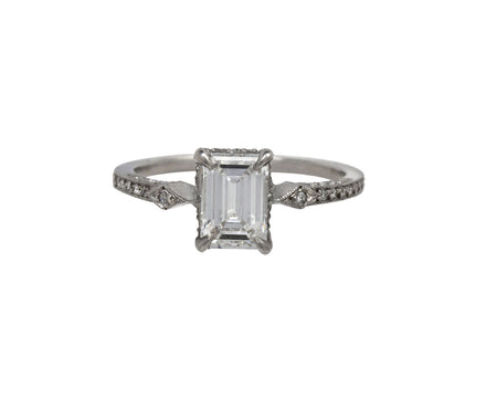 Emerald Cut Diamond Solitaire Ring