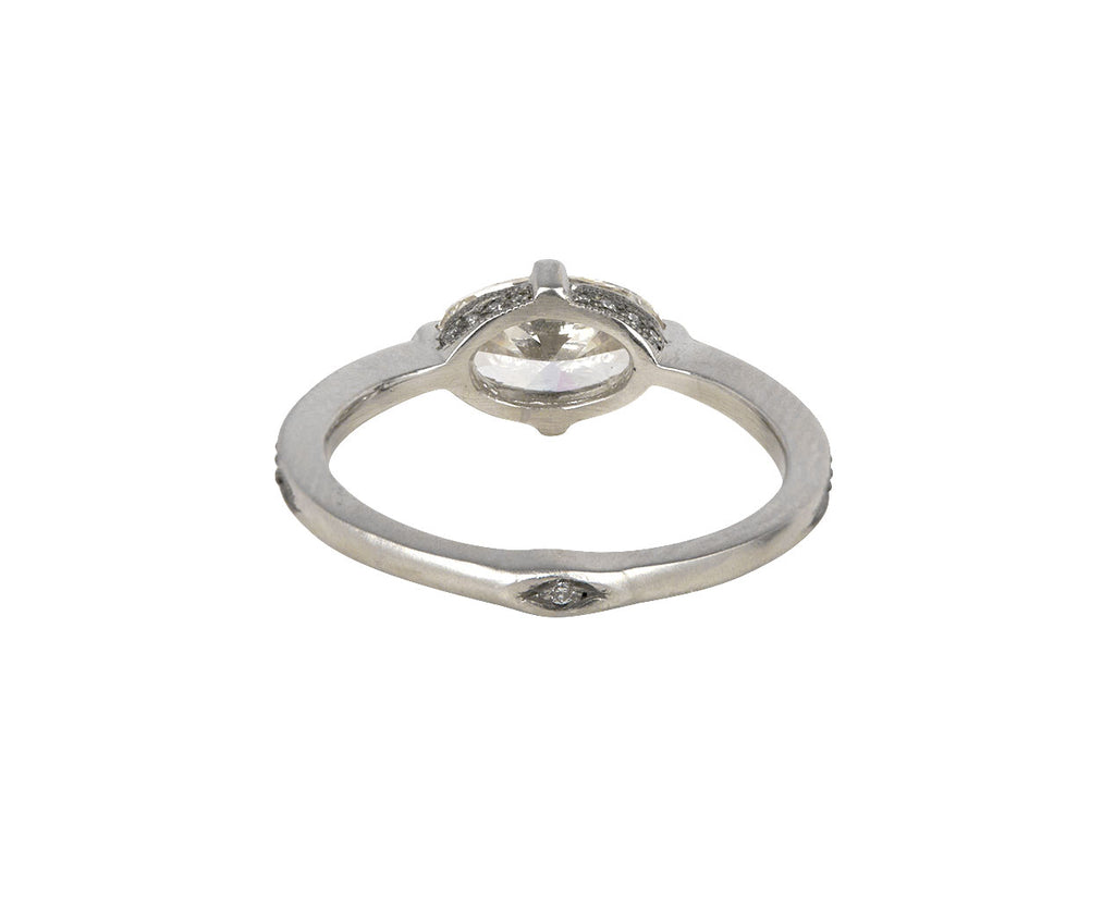 Cathy Waterman Platinum Diamond Minerva Ring Back