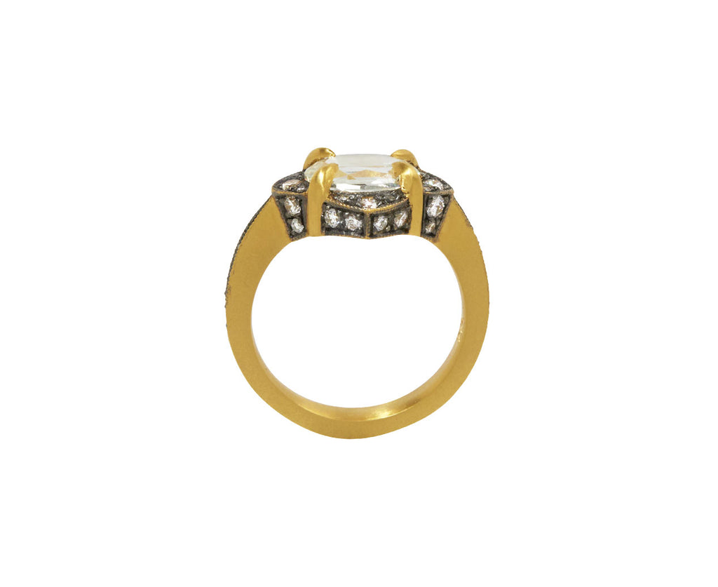 Old Mine Cut Diamond Aphrodite Ring