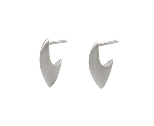 Silver Medium Ravan Hoop Earrings