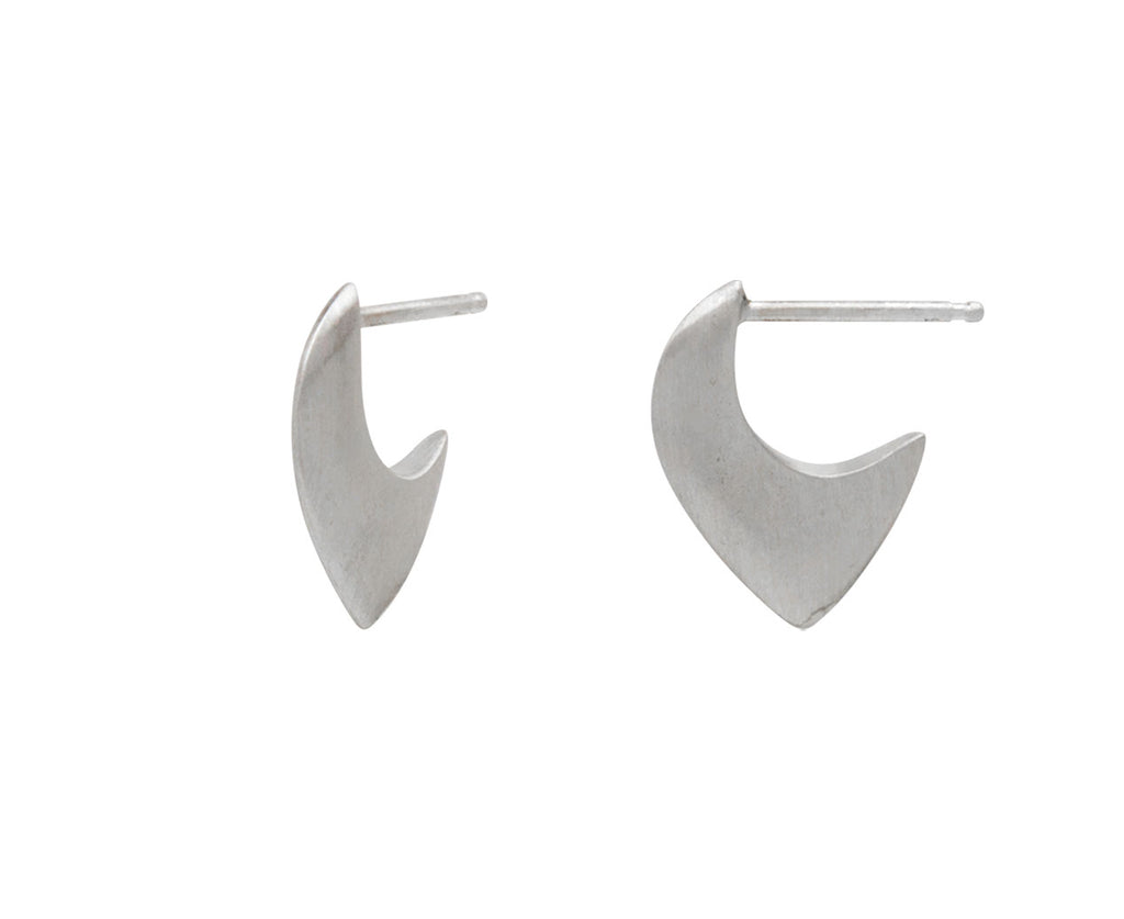 Silver Medium Ravan Hoop Earrings