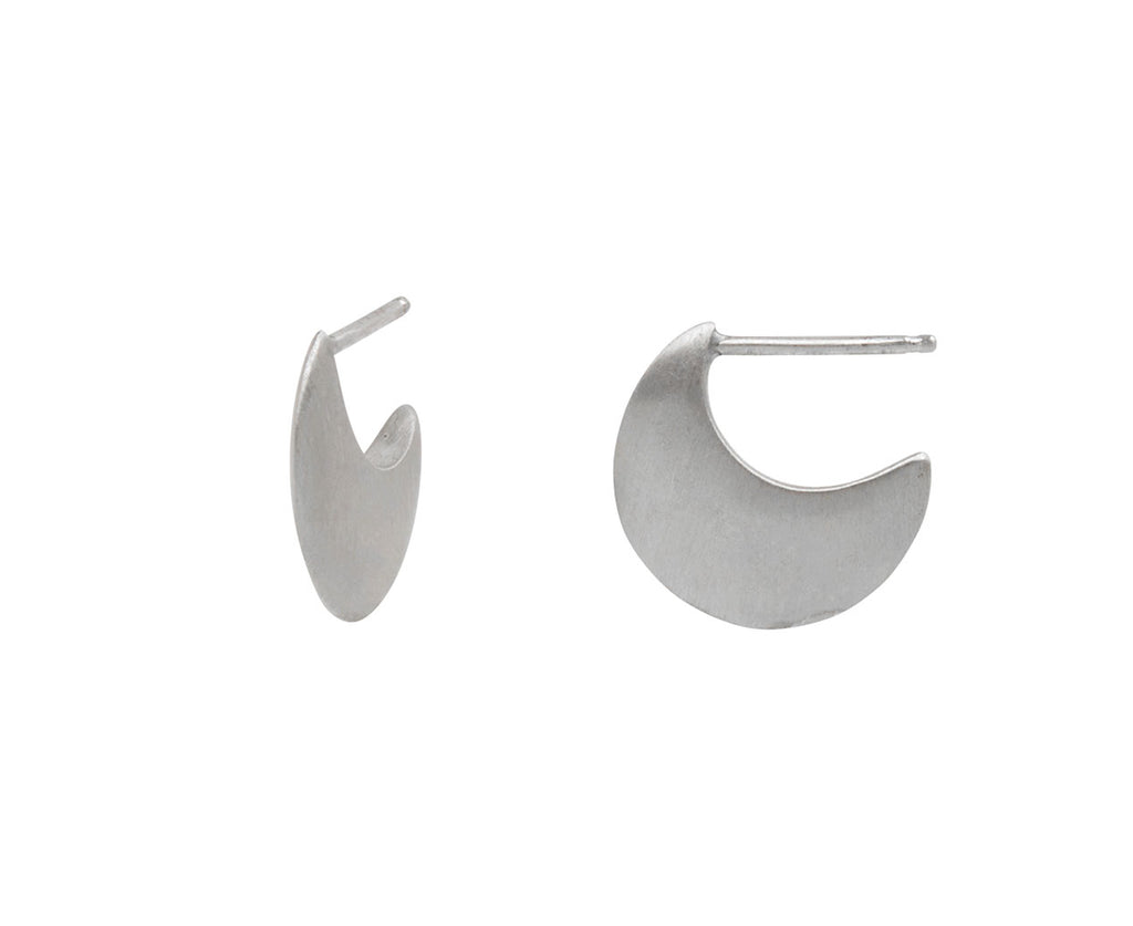 Silver Medium Lua Hoop Earrings