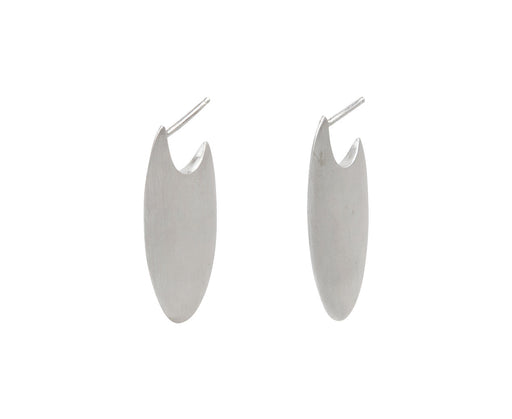 Silver Large Uhura Hoop Earrings