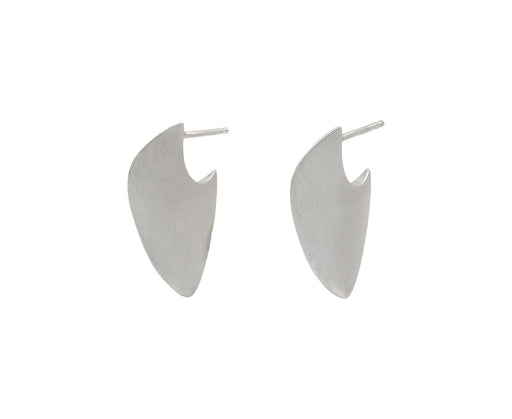 Silver Large Kerang Hoop Earrings
