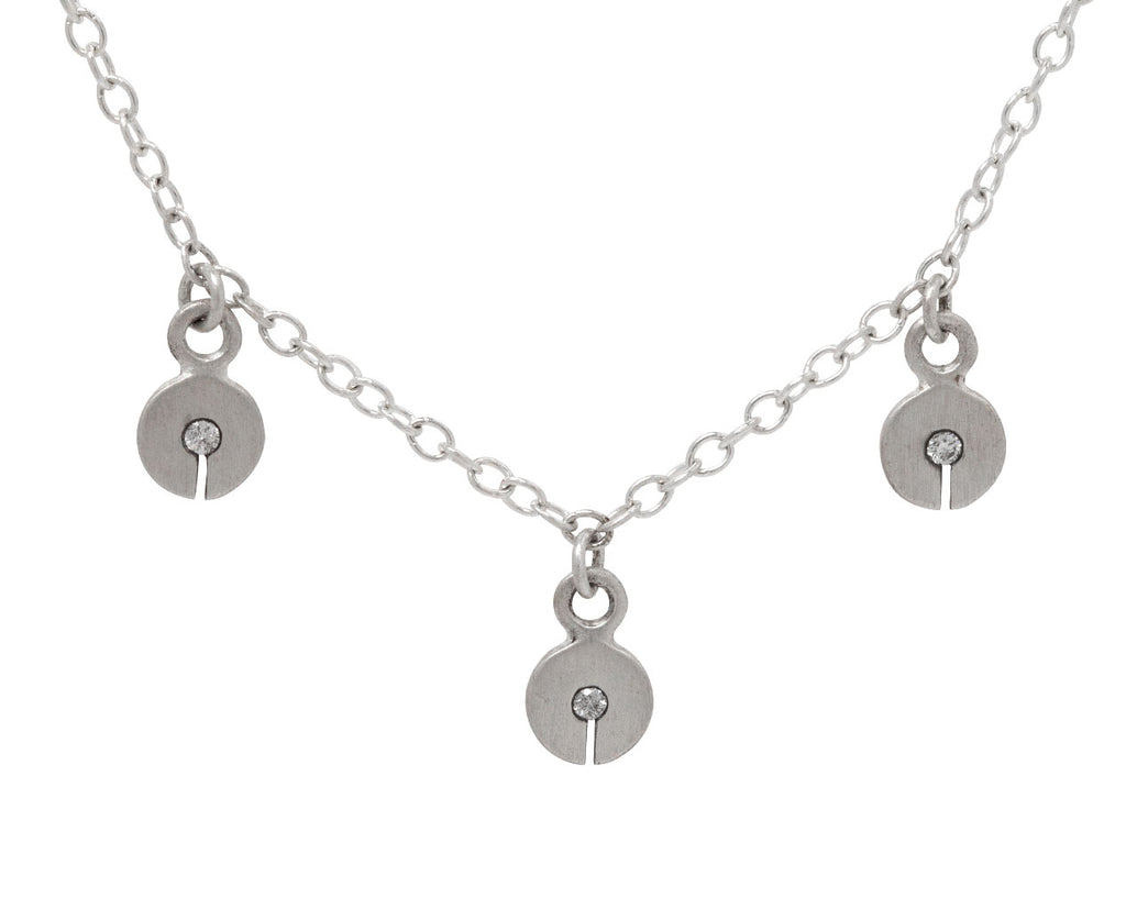 Gray Diamond Trio Celah Pendant Necklace