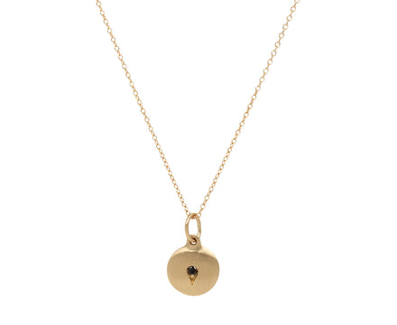 Gold Black Diamond Indu Pendant Necklace
