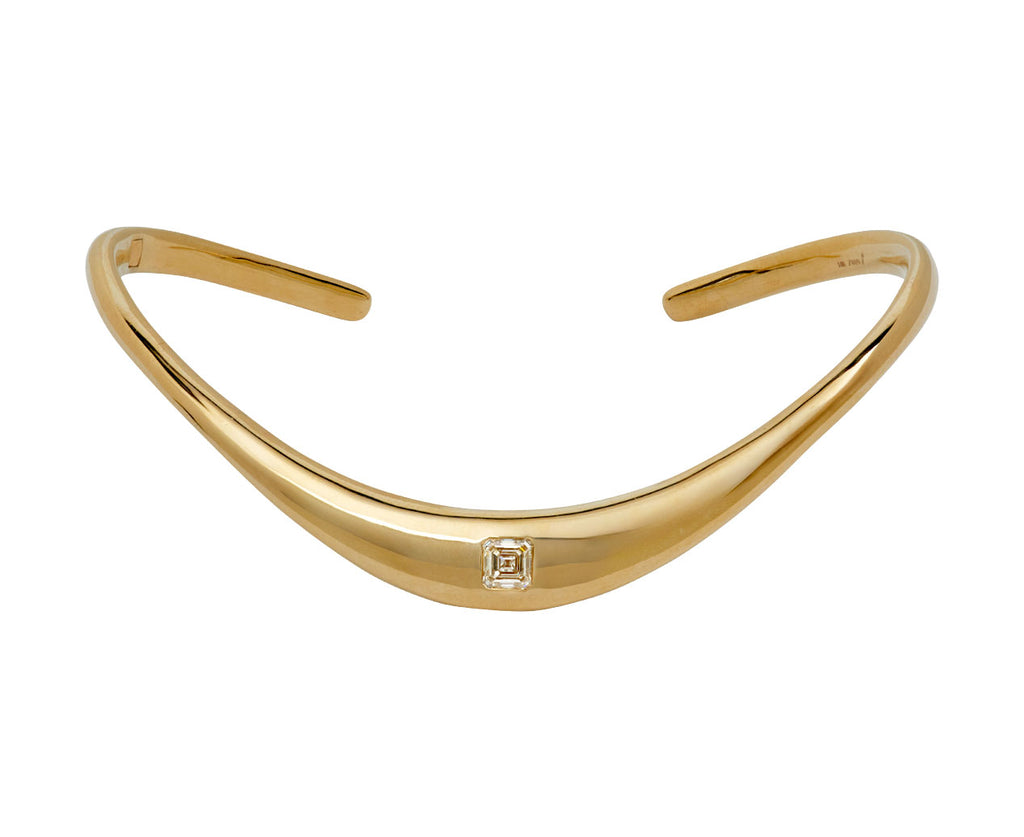 Zaha Asscher Cut Diamond Snap Cuff
