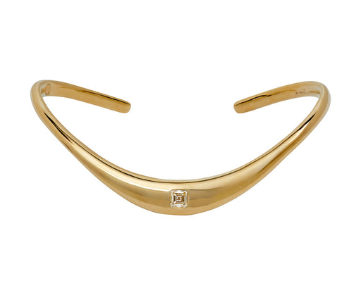 Zaha Asscher Cut Diamond Snap Cuff