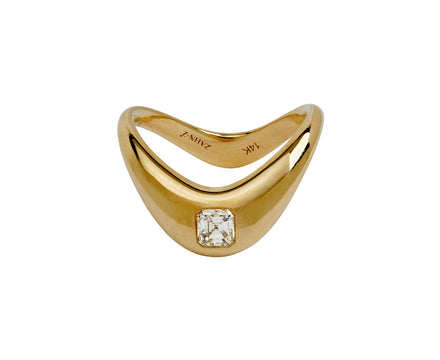 Petite Zaha Asscher Diamond Ring