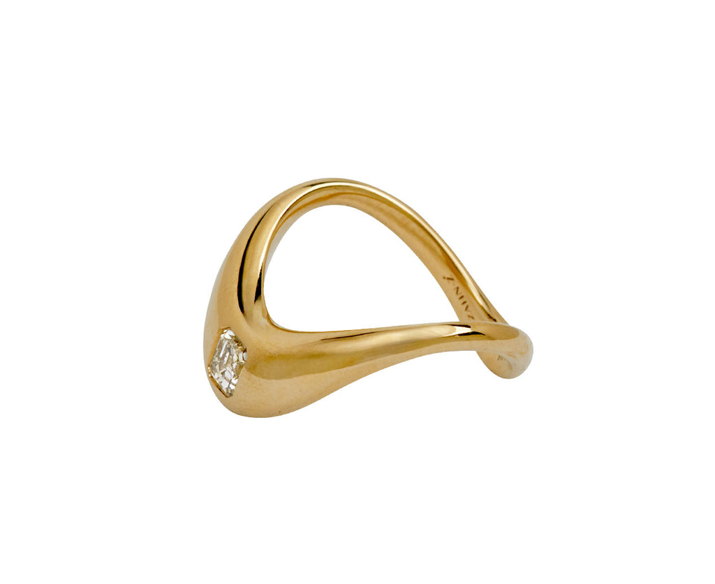 Petite Zaha Asscher Diamond Ring