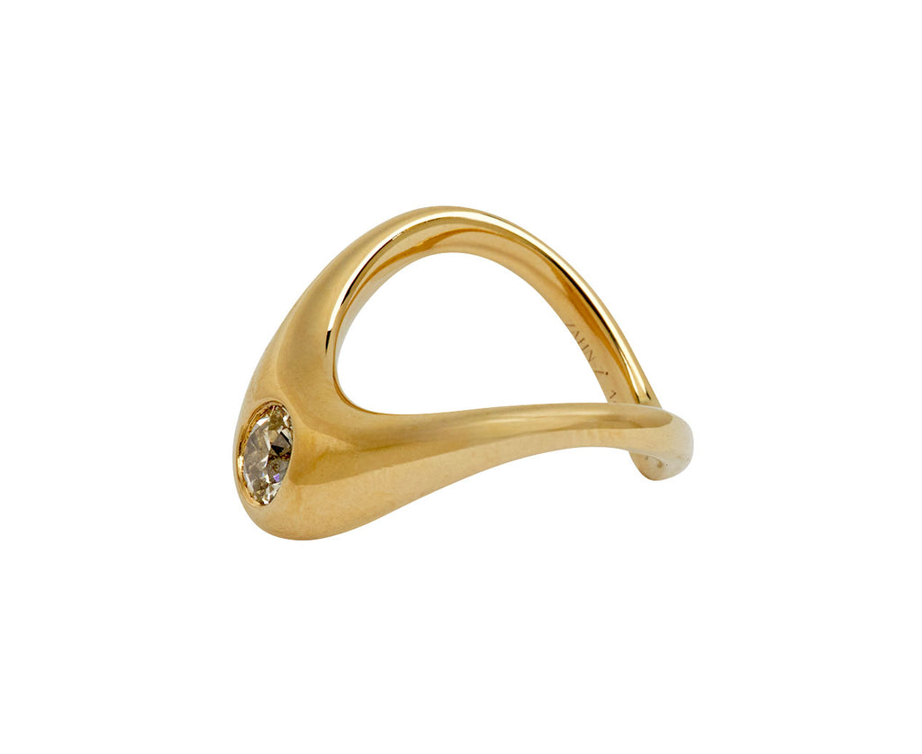 Medium Zaha Champagne Old European Cut Diamond Ring