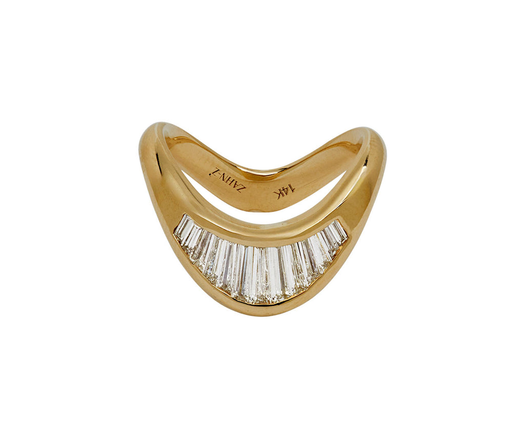 Petite Zaha Baguette Diamond Ring