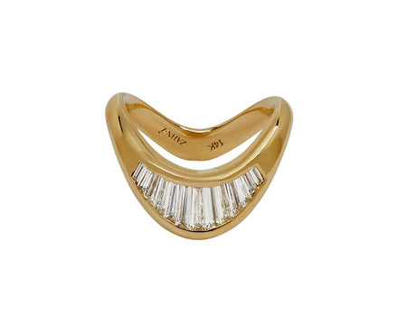 Petite Zaha Baguette Diamond Ring
