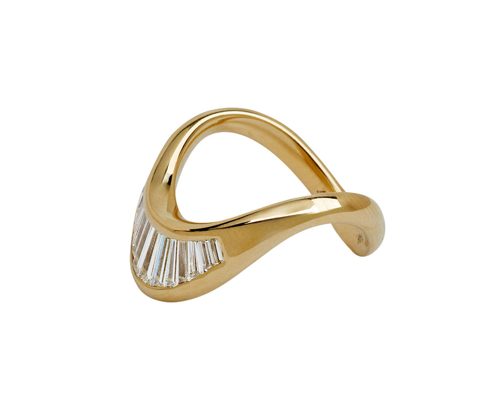 Petite Zaha Baguette Diamond Ring