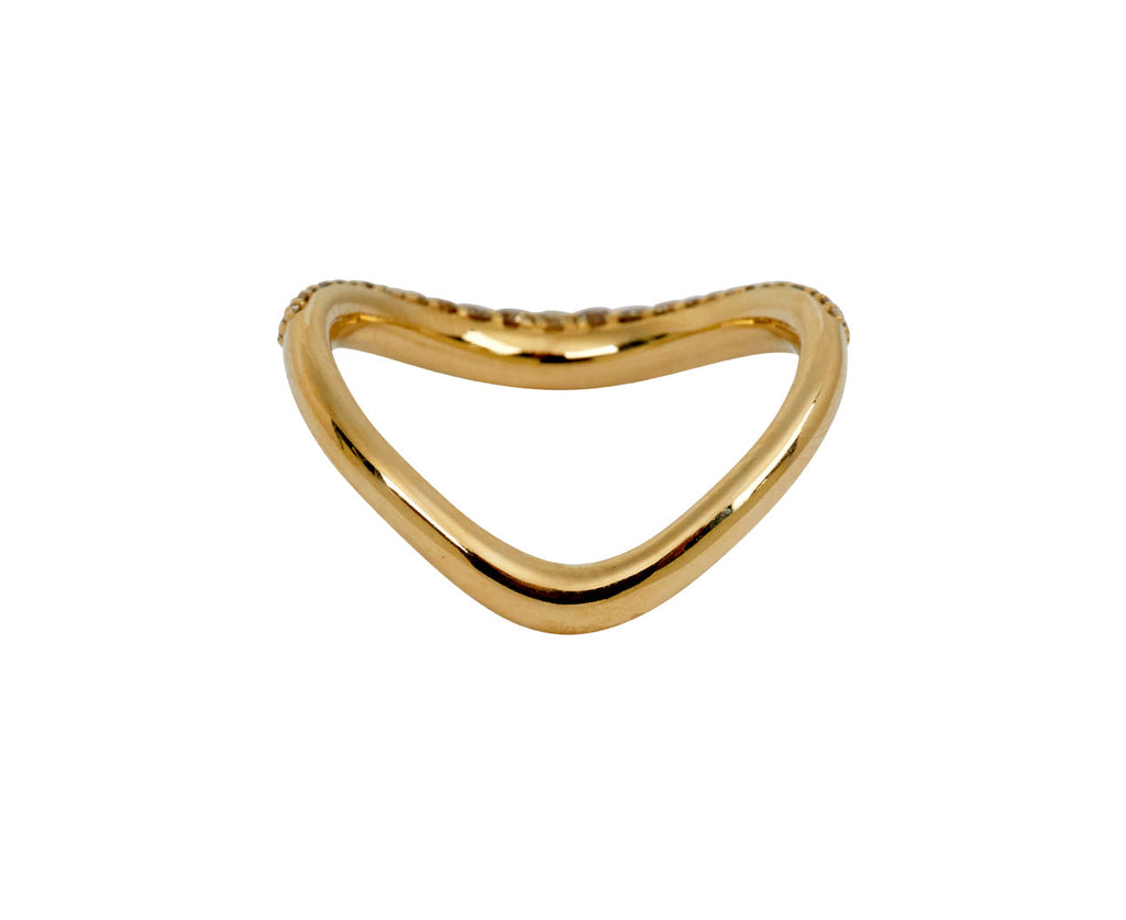 Pavé Champagne Diamond Shadow Band