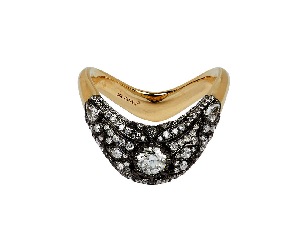 Petite Zaha Art Deco Ring