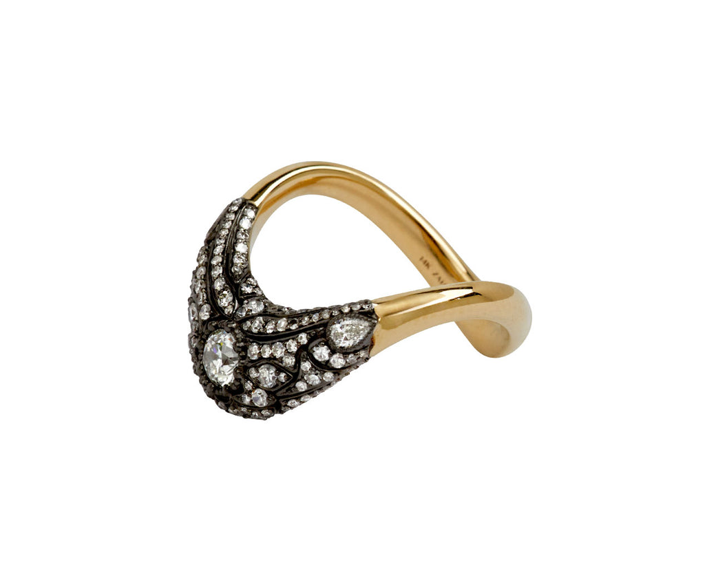 Petite Zaha Art Deco Ring