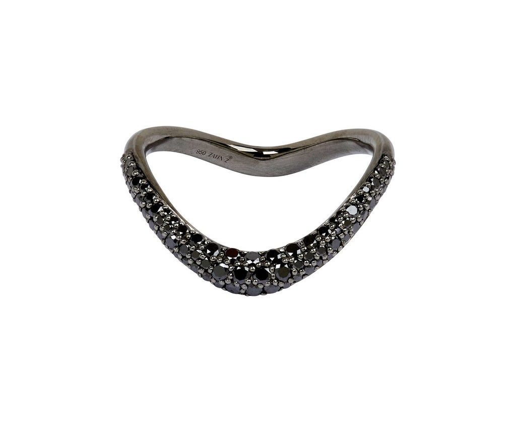 Pavé Black Diamond Shadow Band