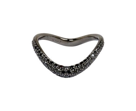 Pavé Black Diamond Shadow Band